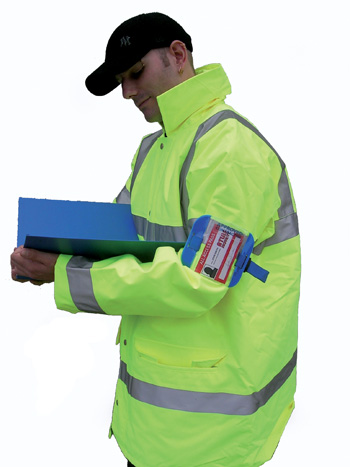 Man wearing armband